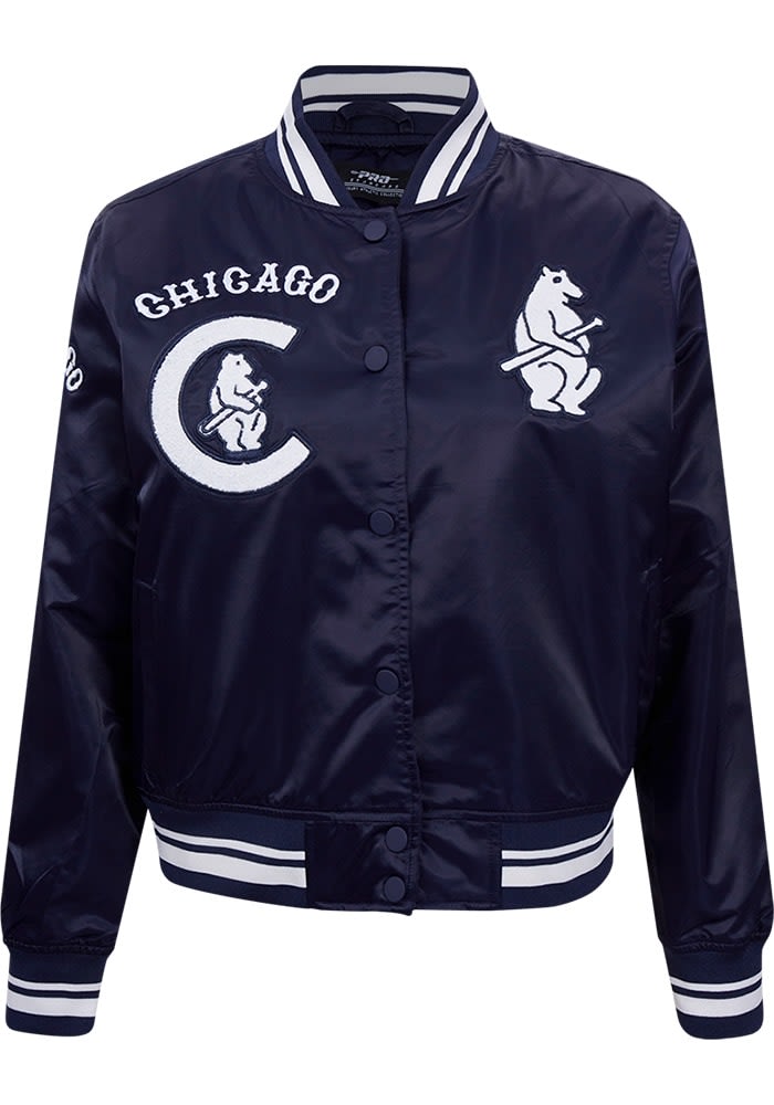 Chicago Cubs Pro Standard Womens NAVY Retro Classic Satin