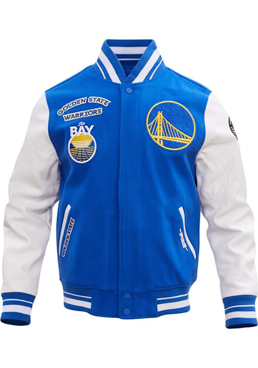 Pro Standard Golden State Warriors Mens ROYAL/WHITE Retro Wool
