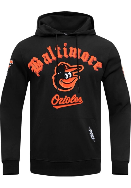 Pro Standard Baltimore Orioles Mens Black Old English Fashion Hood