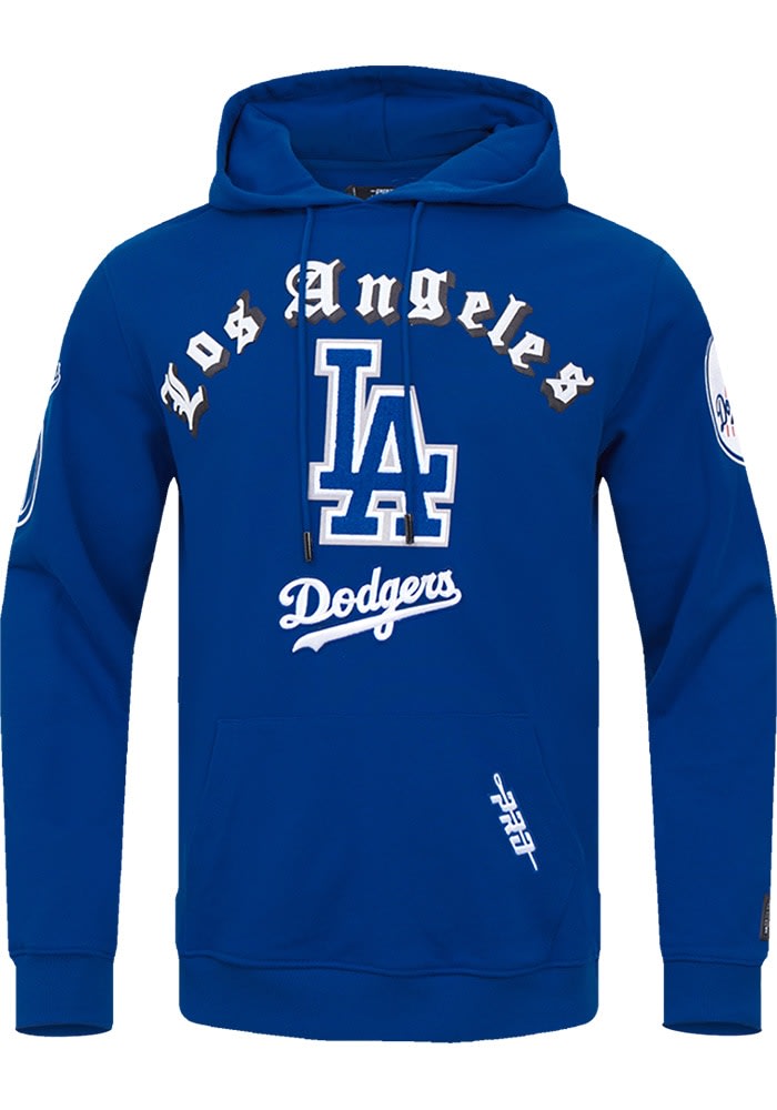 Pro Standard Los Angeles Dodgers Mens BLUE Old English Long