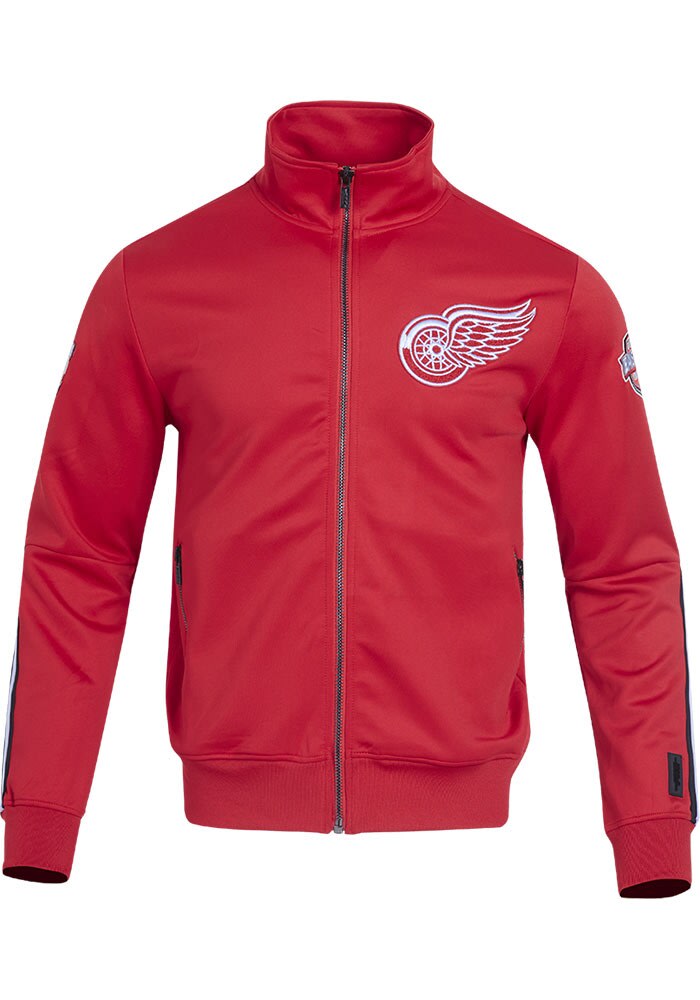 Red track jacket style hotsell