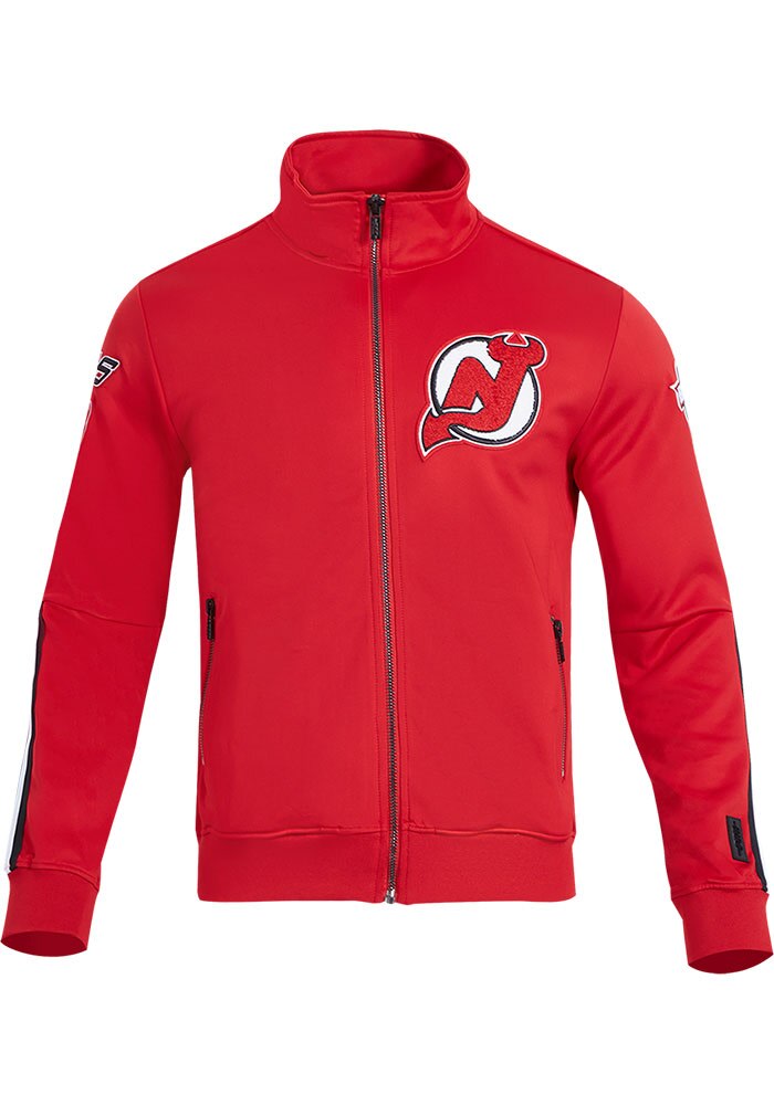 Pro Standard New Jersey Devils Mens RED/BLACK Classic Track Jacket