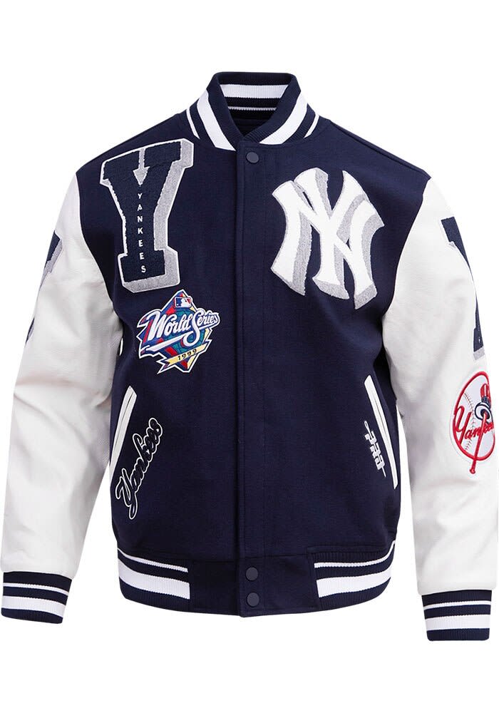 Pro Standard New York Yankees Mens NAVY/WHITE Mash Up Heavyweight