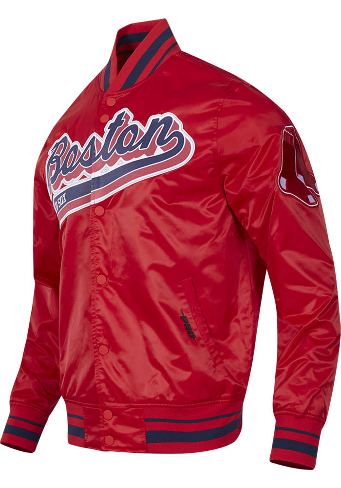 Pro Standard Boston Red Sox Mens RED/NAVY Script Tail Satin Light