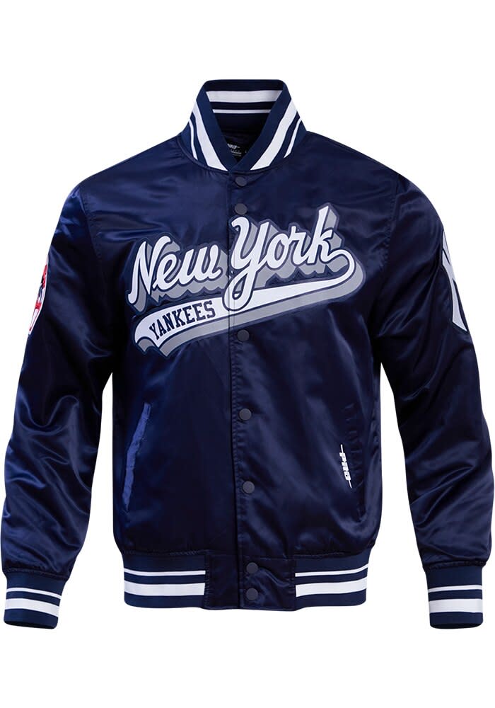 Pro Standard New York Yankees Mens MIDNIGHTNAVY Script Tail Satin