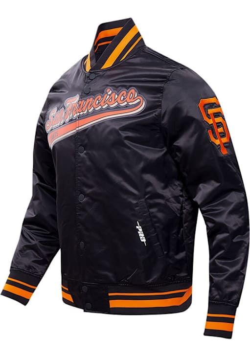 Pro Standard San Francisco Giants Mens BLACK/ORANGE Script Tail