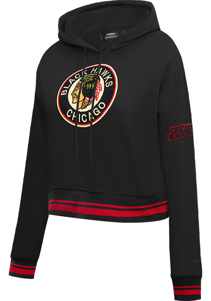 売れ筋商品|||ファナティクス カットソー トップス レディース Women's Black Chicago Blackhawks Authentic Pro Pullover Hoodie Black Pro Standard Chicago Blackhawks Womens BLACK/RED Retro