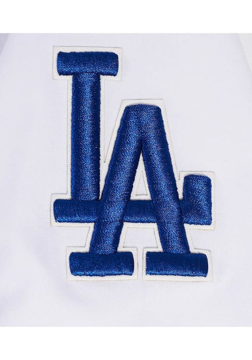 Pro Standard Los Angeles Dodgers Womens White Script Tail Boxy Short Sleeve T-Shirt