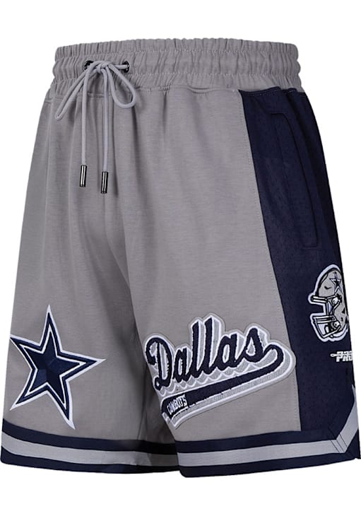 Dallas Cowboys Mens Pro Standard GREY/NAVY Script Tail Shorts
