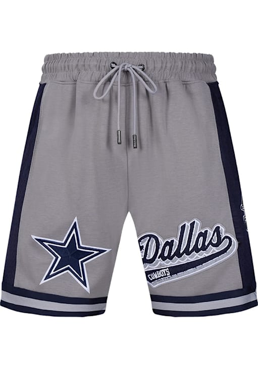 Dallas Cowboys Mens Pro Standard GREY/NAVY Script Tail Shorts