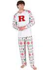 Main image for Mens Rutgers Scarlet Knights White Concepts Sport Holiday Tidings Loungewear Sleep Pants
