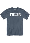 Main image for Tulsa Golden Hurricane Tulsa Wordmark Short Sleeve T Shirt - Blue