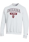 Main image for Mens Indiana Hoosiers White Champion Pill Alumni Powerblend Crew Sweatshirt