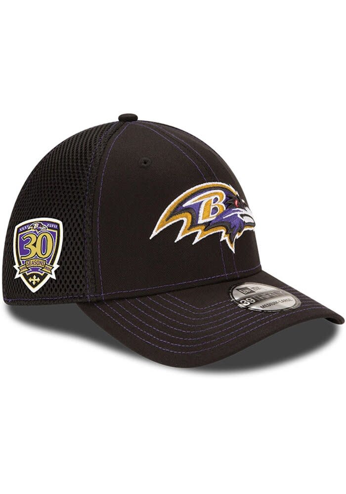 Baltimore Ravens Mens 30th Anniversary Patch Team Neo 39THIRTY