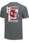 Main image for Indiana Hoosiers Charcoal  Football Football Retro Poster Short Sleeve T Shirt