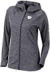 Main image for Womens K-State Wildcats Black Columbia Heat Seal Omni Wick Half Shot Long Sleeve Full Zip Jacket