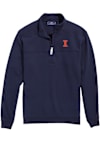 Main image for Mens Illinois Fighting Illini Grey Vineyard Vines Shep Shirt Qtr Zip Pullover