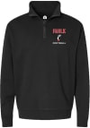 Main image for Barak Faulk Mens Rally Black Cincinnati Bearcats NIL Embroidered Qtr Zip Pullover