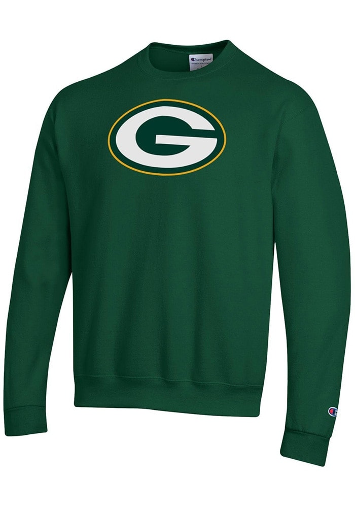 Champion Green Bay Packers Mens DARKGREEN Powerblend Crew