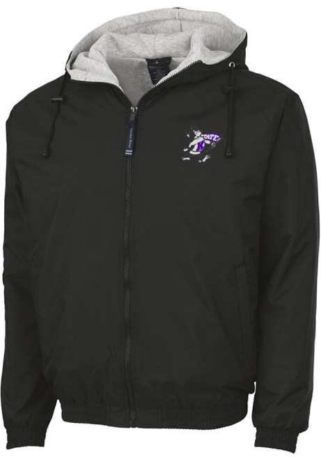 Mens Black K-State Wildcats Performer Light Weight Jacket