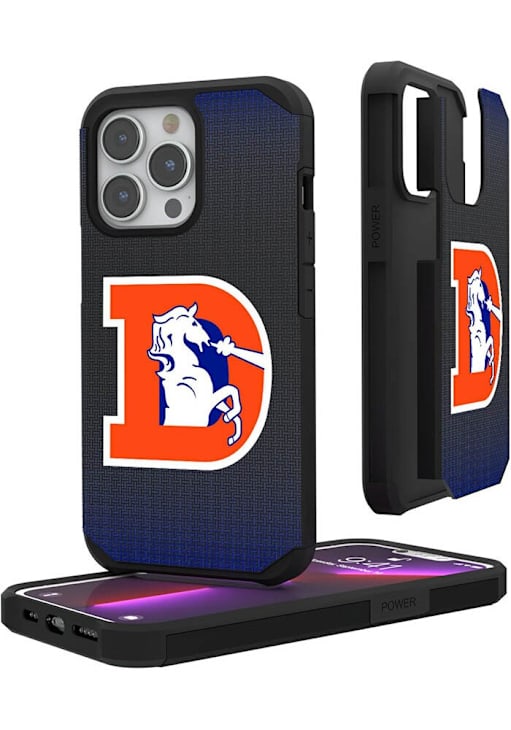 Denver Broncos Historic Linen iPhone Rugged BLACK Phone Cover