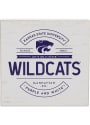 K-State Wildcats Deep Wood Block Sign