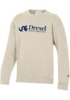 Main image for Youth Drexel Dragons Oatmeal Champion Powerblend Long Sleeve Crew Sweatshirt