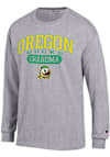 Main image for Mens Oregon Ducks Grey Champion Pill Box Grandma Jersey Tee