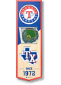 Texas Rangers 6x19 inch 3D Stadium Banner