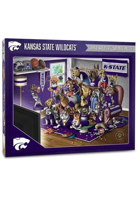 Purple K-State Wildcats Purebred Fans 500 Piece Puzzle