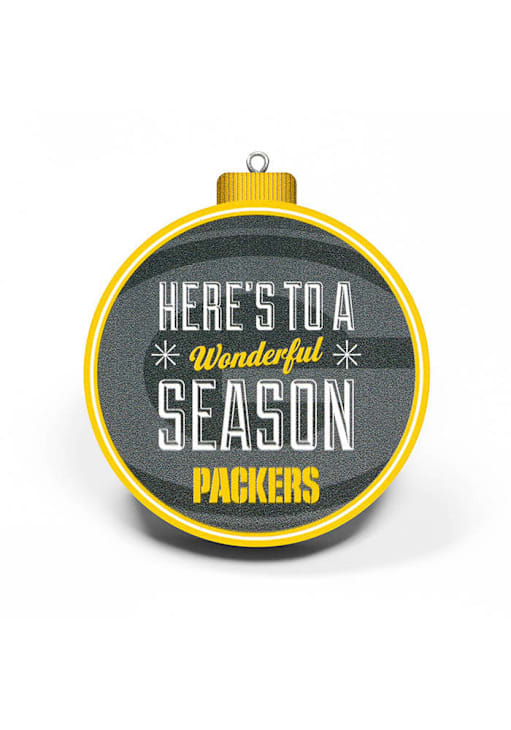 Green Bay Packers Stadium View Ornament - Green