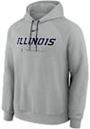 Main image for Mens Illinois Fighting Illini Grey Nike Practice Fleece Hooded Sweatshirt