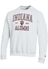 Main image for Mens Indiana Hoosiers White Champion Est Alumni Powerblend Crew Sweatshirt