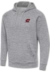 Main image for Mens Central Michigan Chippewas Grey Antigua Victory Hooded Sweatshirt