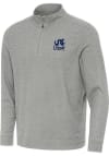 Main image for Mens Drexel Dragons Grey Antigua Subtle Qtr Zip Pullover