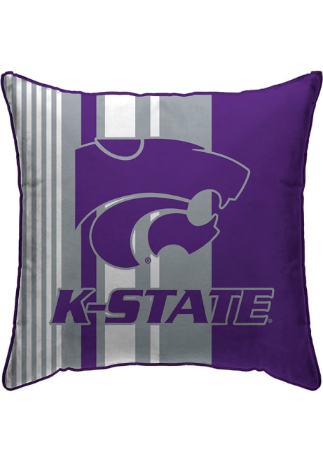 Purple Wildcats Variegated Stripe Pillow