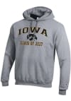 Main image for Mens Iowa Hawkeyes Grey Champion Font Class of 2027 Powerblend Hooded Sweatshirt