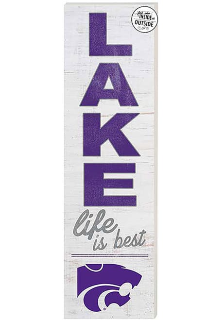 Purple K-State Wildcats Lake Life Sign