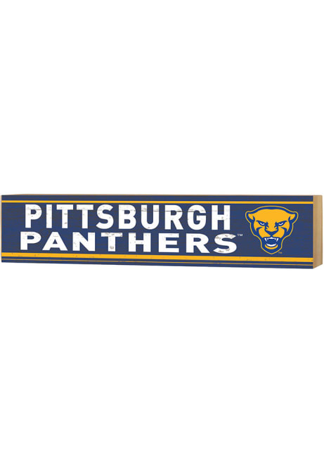 Blue Pitt Panthers Spirit Block Sign