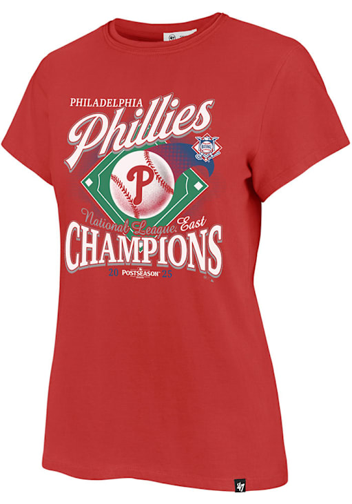 47 Philadelphia Phillies Womens Red 2025 Division Champions - Main Image