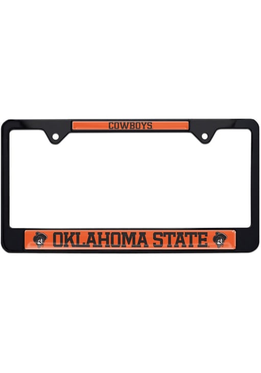 Oklahoma State Cowboys LOGO License Plate Frame - Black