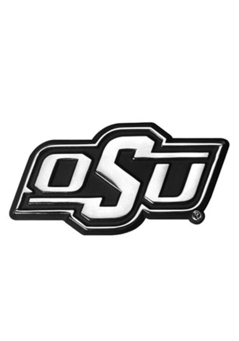 Oklahoma State Cowboys Chrome Car Emblem - Silver