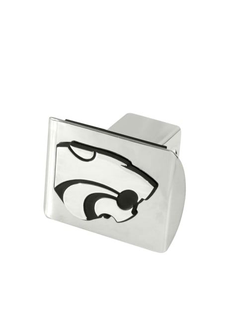 Silver K-State Wildcats Chrome Hitch Cover