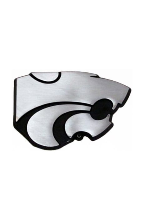 Silver K-State Wildcats Stainless Steel Car Emblem
