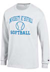 Main image for Mens Buffalo Bulls White Champion Softball Jersey Tee