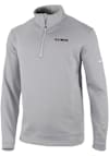 Main image for Mens Illinois Fighting Illini Grey Columbia Heat Seal Omni Wick Wickhams Hills Qtr Zip Pullover
