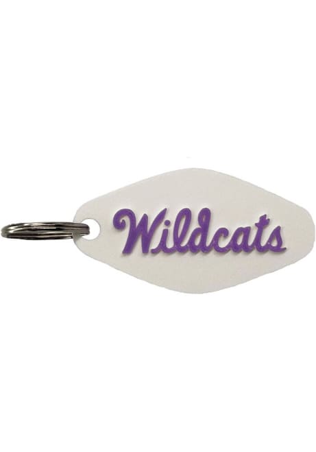 White K-State Wildcats Wildcats Keychain