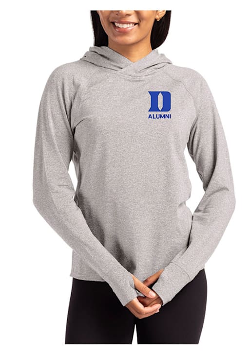 Cutter and Buck Duke Blue Devils Womens GREY HEATHER Alumni Adapt