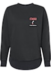 Main image for Triston O'Brien Rally Womens Black Cincinnati Bearcats NIL Embroidered Crew Sweatshirt