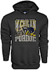 Main image for Mens Michigan Wolverines Black Blue 84 Football vs Purdue Boilermakers Hooded Sweatshirt